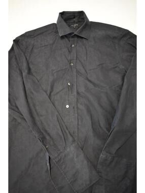 Ted Baker London Men's Size 3 Black Button Down Luxury Designer Casual Formal